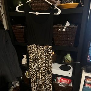 Tank leopard long dress